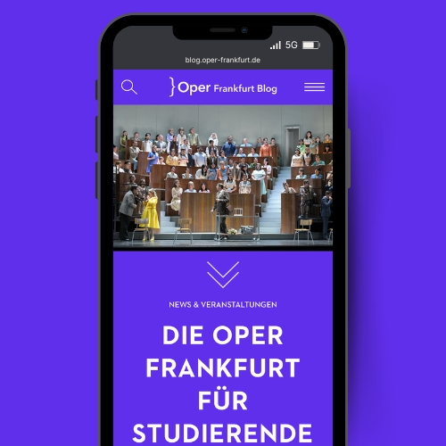 Die Oper Frankfurt für Studierende