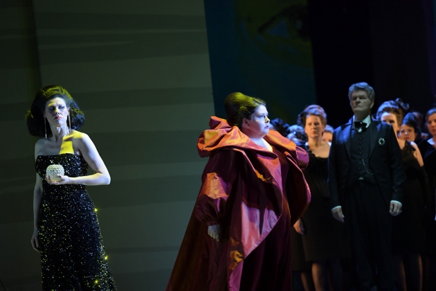 Tanja Ariane Baumgartner (Princess of Bouillon), Angela Meade (Adriana Lecouvreur) & Magnús Baldvinsson (Prince of Bouillon)