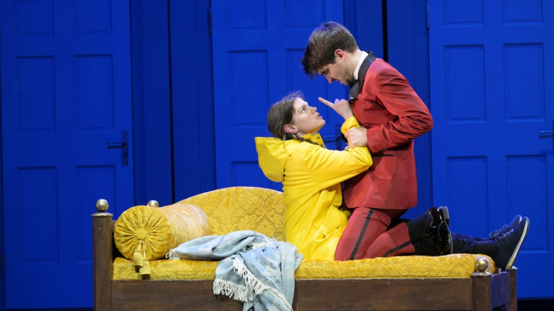 <em>Die Kluge</em>: Elizabeth Reiter (Die Kluge, Tochter des Bauern),  Mikołaj Trąbka (Der König)