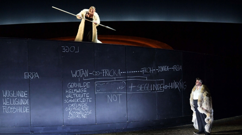 Claudia Mahnke (Fricka), James Rutherford (Wotan)