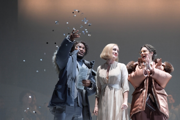 Thesele Kemane (Alessio), Brenda Rae (Amina), Katharina Magiera (Teresa)