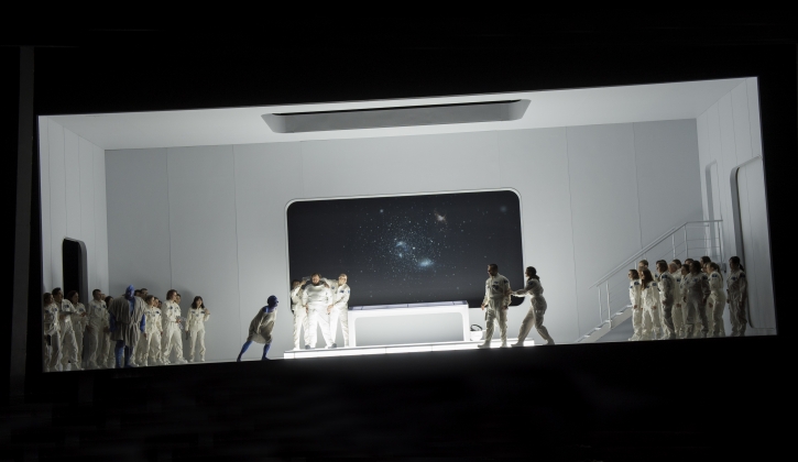 Brian Mulligan (Nelusko), Claudia Mahnke (Selika), Michael Spyres (Vasco da Gama), Andreas Bauer (Don Pedro), Kirsten MacKinnon (Ines) & chorus