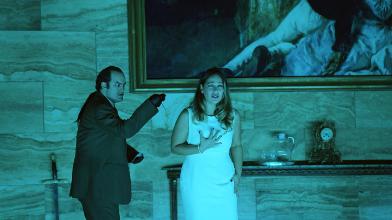 Theo Lebow (Jago) & Nino Machaidze (Desdemona)