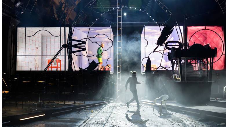 Jarrett Porter (Punch), Liviu Holender (Choregos; backview) & Danae Kontora (Pretty Polly: only bow and shins visible)