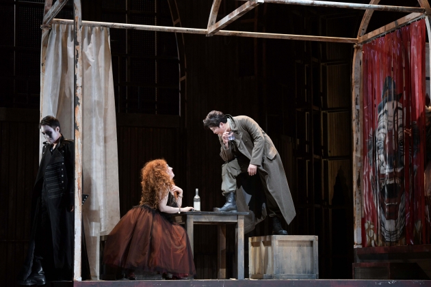 Kihwan Sim (Sparafucile), Maria Pantiukhova (Maddalena), Yosep Kang (Der Herzog von Mantua)