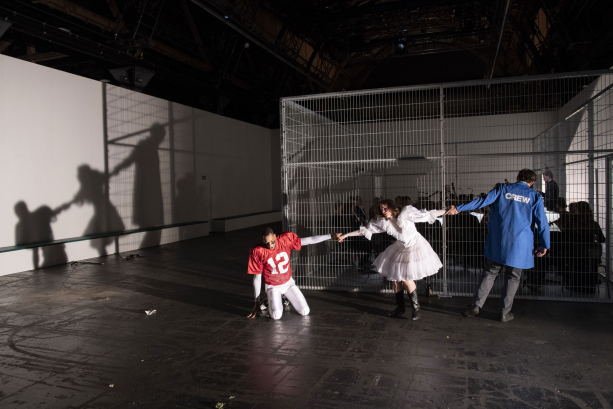Brennan Hall (Andronico), Elizabeth Reiter (Asteria) & Liviu Holender (Leone)