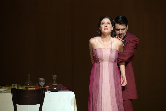 Malin Byström (Tosca), Dario Solari (Scarpia)