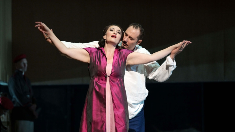 Bianca Margeǎn (Floria Tosca), Stefano La Colla (Mario Cavaradossi)