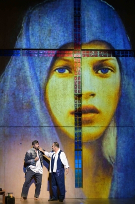 Aleksander Myrling (Cesare Angelotti), Stefano La Colla (Mario Cavaradossi)